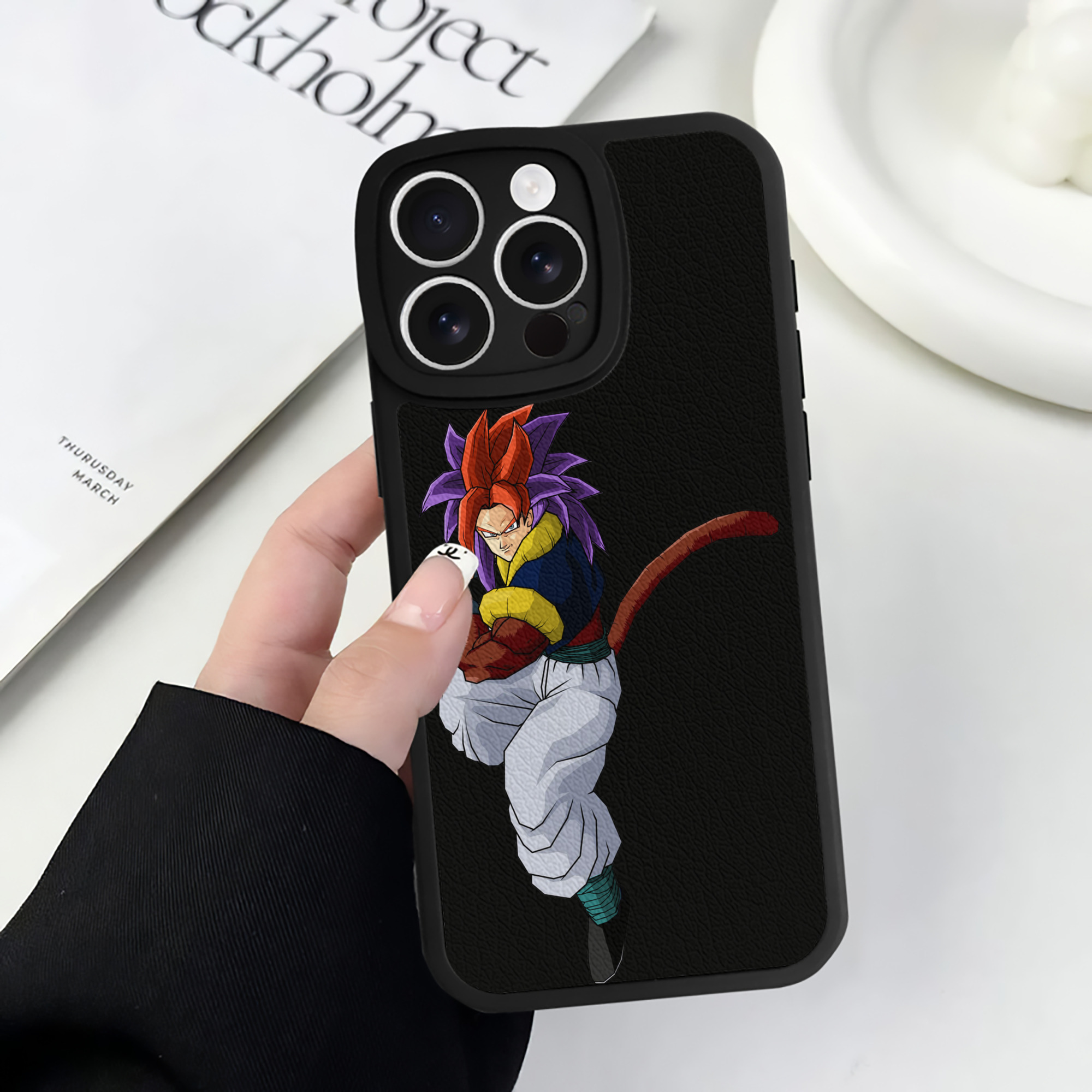 （画像用） ドラゴンボール DRAGON BALL 【iPhone 16シリーズ対応】シリコンスマホケース（レザー調） 材質：シリコン